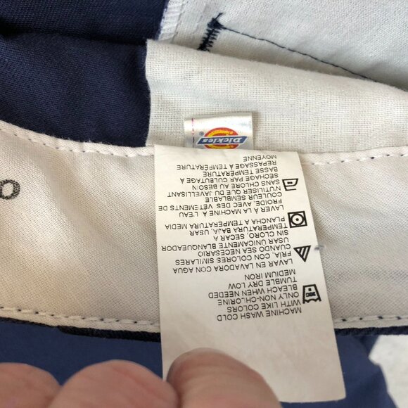 Dickies Men's Work Pants 40x32 874 Original Fit Navy Straight Chino Flat Front - Picture 8 of 11